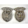Pair of Crystal Bell Form wall sconces.
