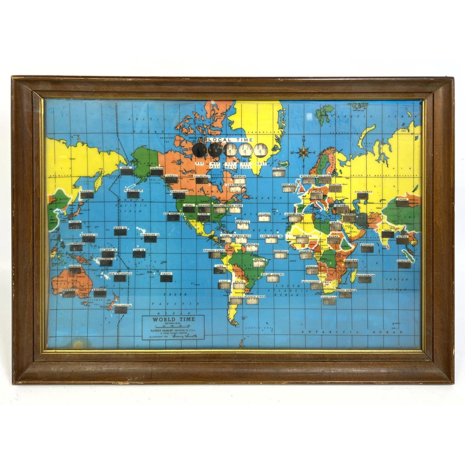 Smith WORLD TIME Wall Clock. Mid Century. C. 1964 (1 of 9)