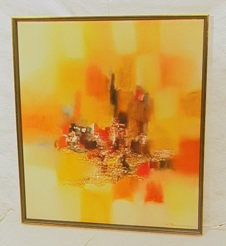 Vincente Carneiro Oil Paining On Canvas. Brazili: Vincente Carneiro Oil Paining On Canvas. Brazilian Modernist. Signed.-- Dimensions: H: 41 inches: W: 35.5 inches --- Condition (General): Very Good Condition. Please contact us with specific questions