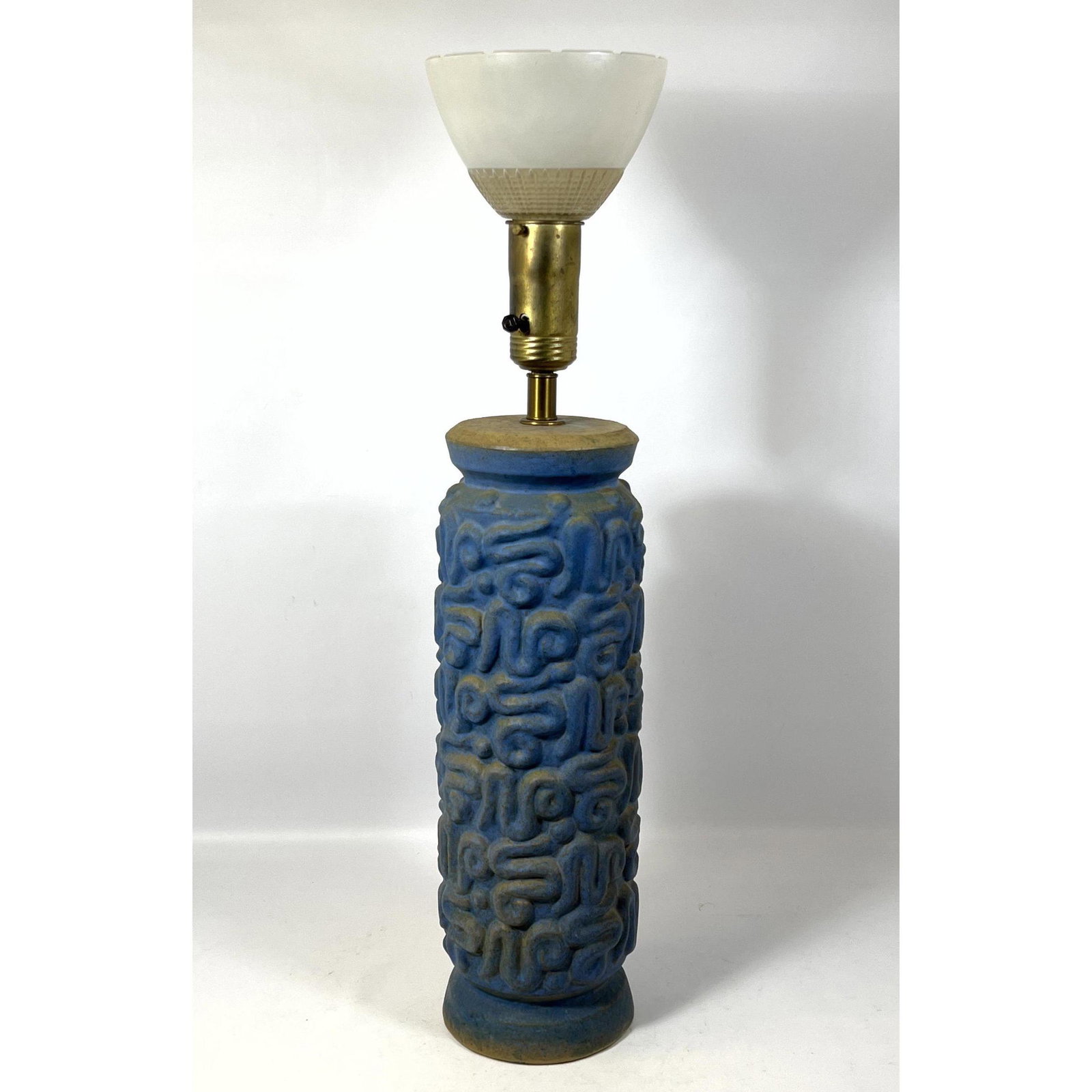 Danish Modern Knabstrub Pottery Glazed Ceramic Table Lamp (1 of 9)