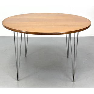 Hans Brattrud Scandia Danish Modern Teak Dining Table: Hans Brattrud Scandia Danish Modern Teak Dining Table Dimensions: H: 28.5 inches: W: 45.5 inches: D: 45.5 inches --- We offer curbside delivery to NYC, Manhattan, Close Brooklyn, Hoboken about a week