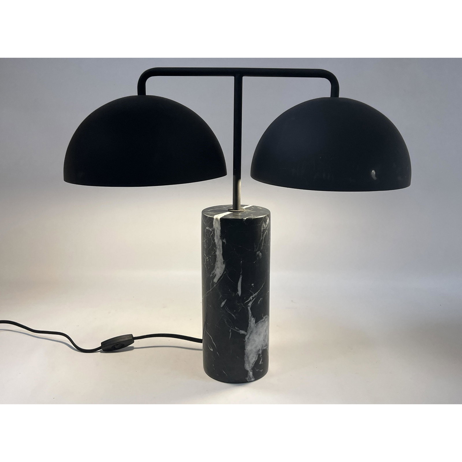 Modernist Double Dome Student Lamp. Marble base. (1 of 8)