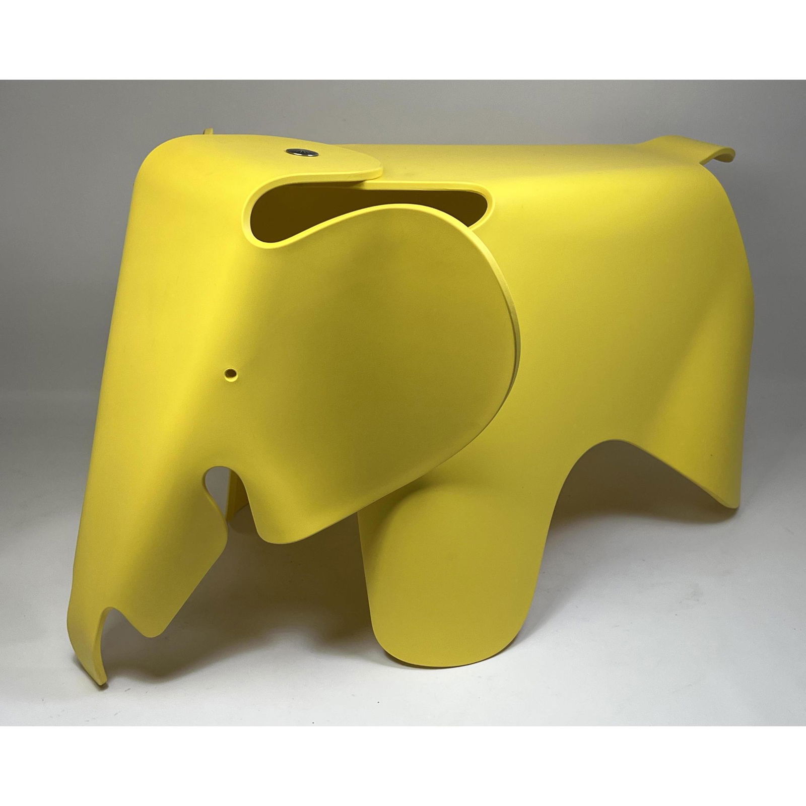 Vitra Eames Elephant Stool Childs Toy. Marked Vitra on underside. Yellow. (1 of 11)