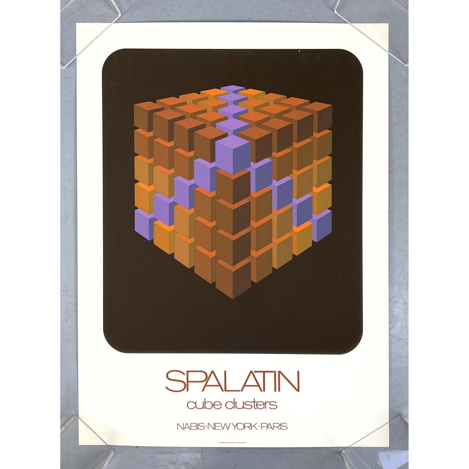 SPALATIN Cube Clusters NABIS fine arts poster. Unframed (1 of 9)