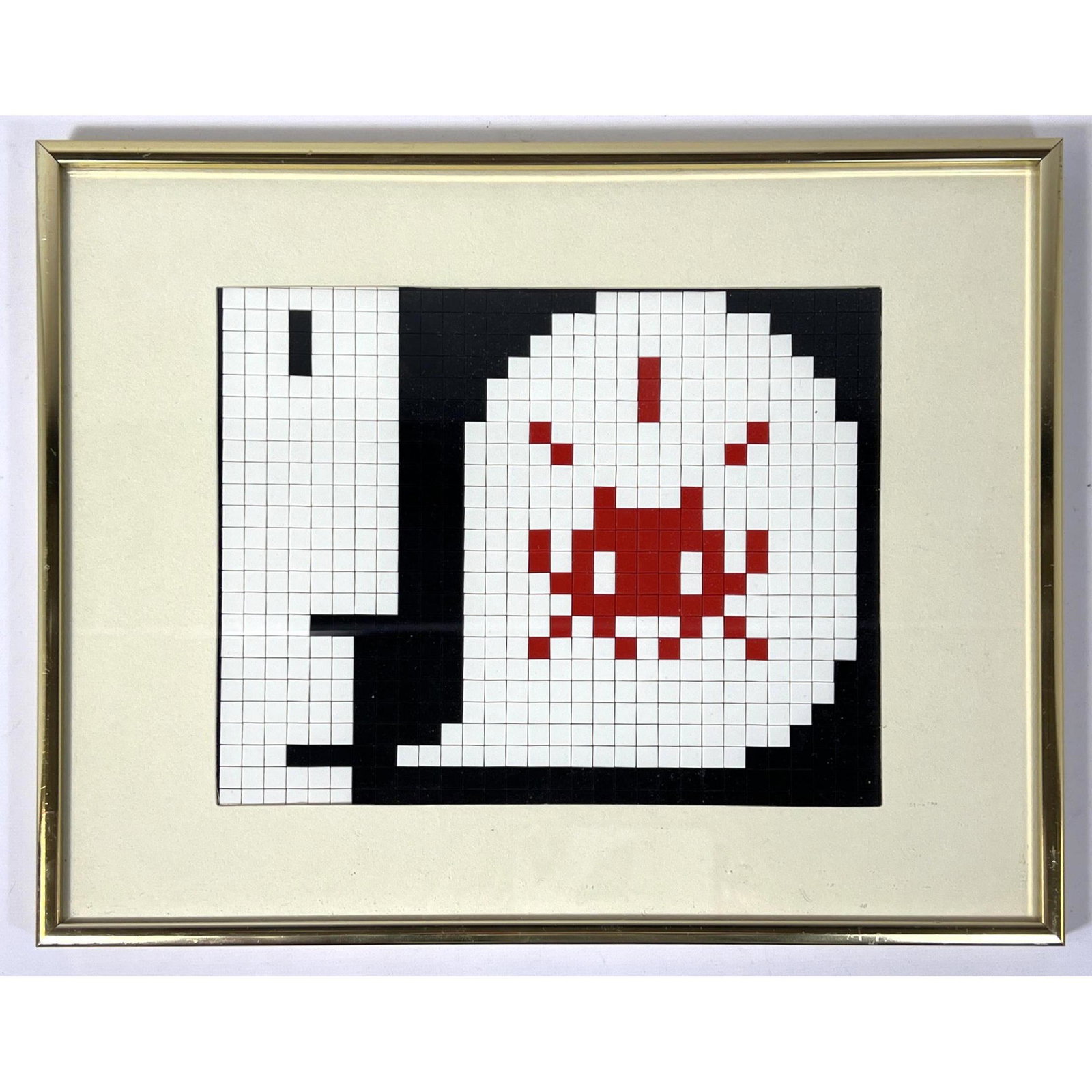 Invader Style mosaic tile art. (1 of 4)