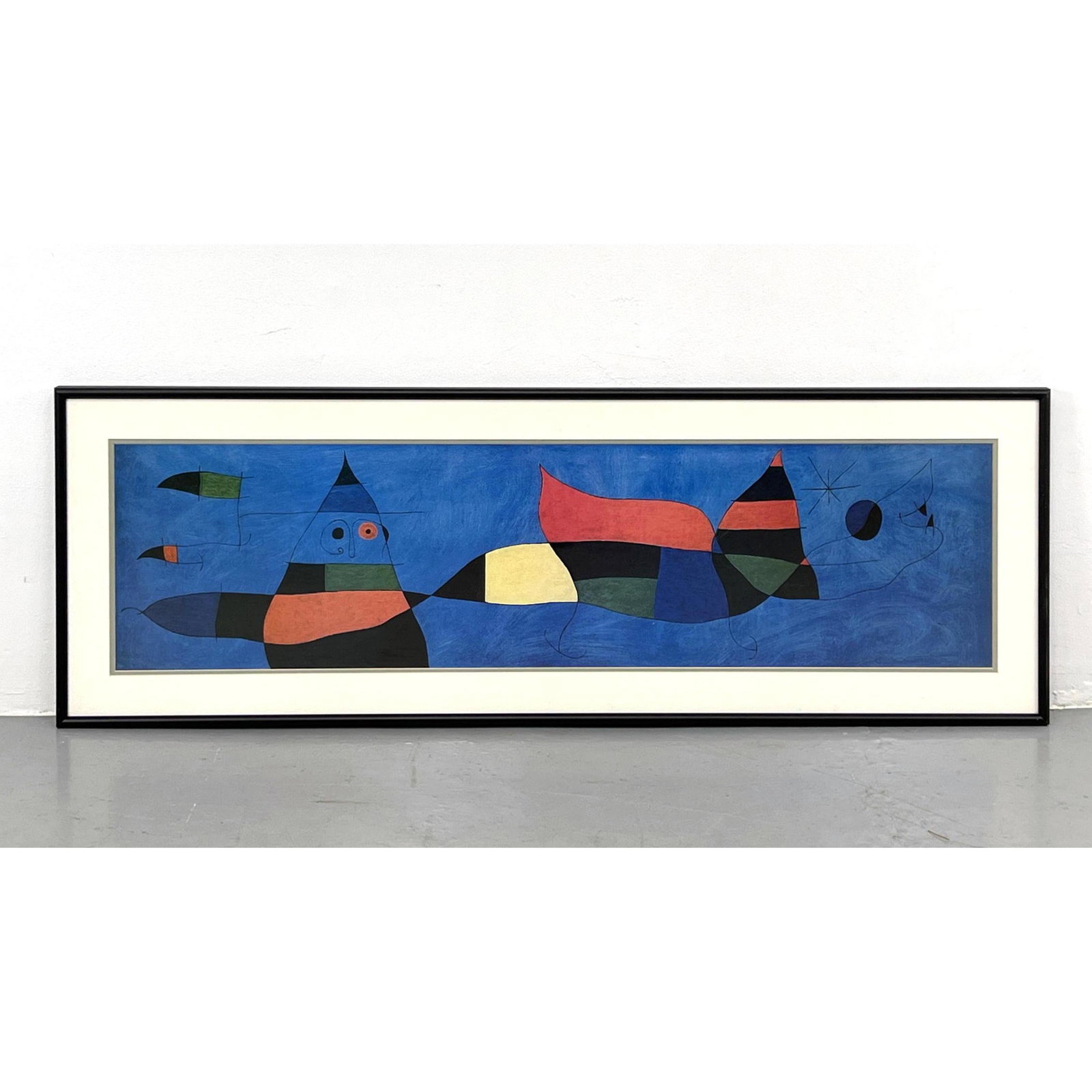 After Joan Miro Abstract Print. Colorful Modernist images. (1 of 8)
