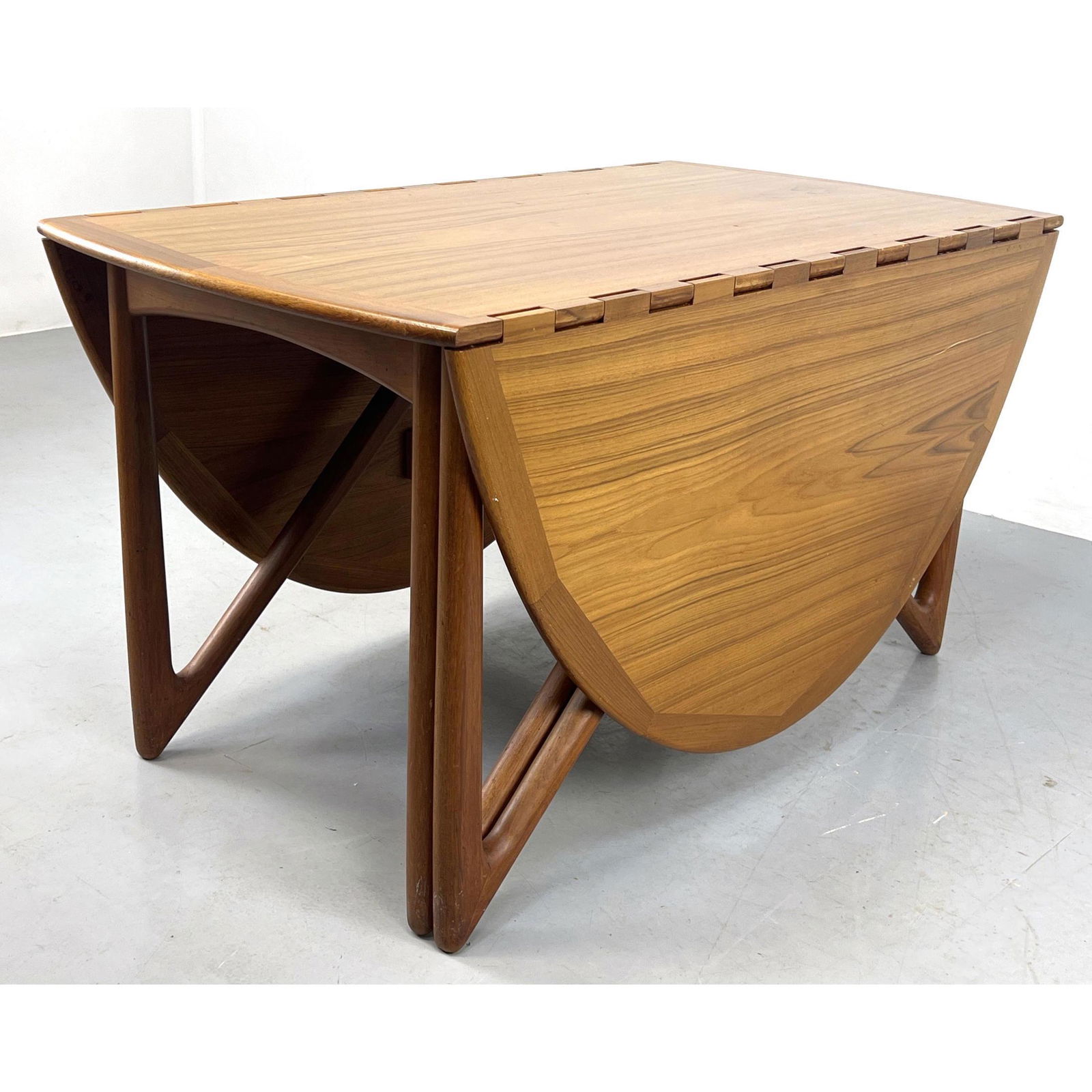 1960s Kurt Ostervig Jason Mobler Danish Modern Teak Wood Drop Leaf
