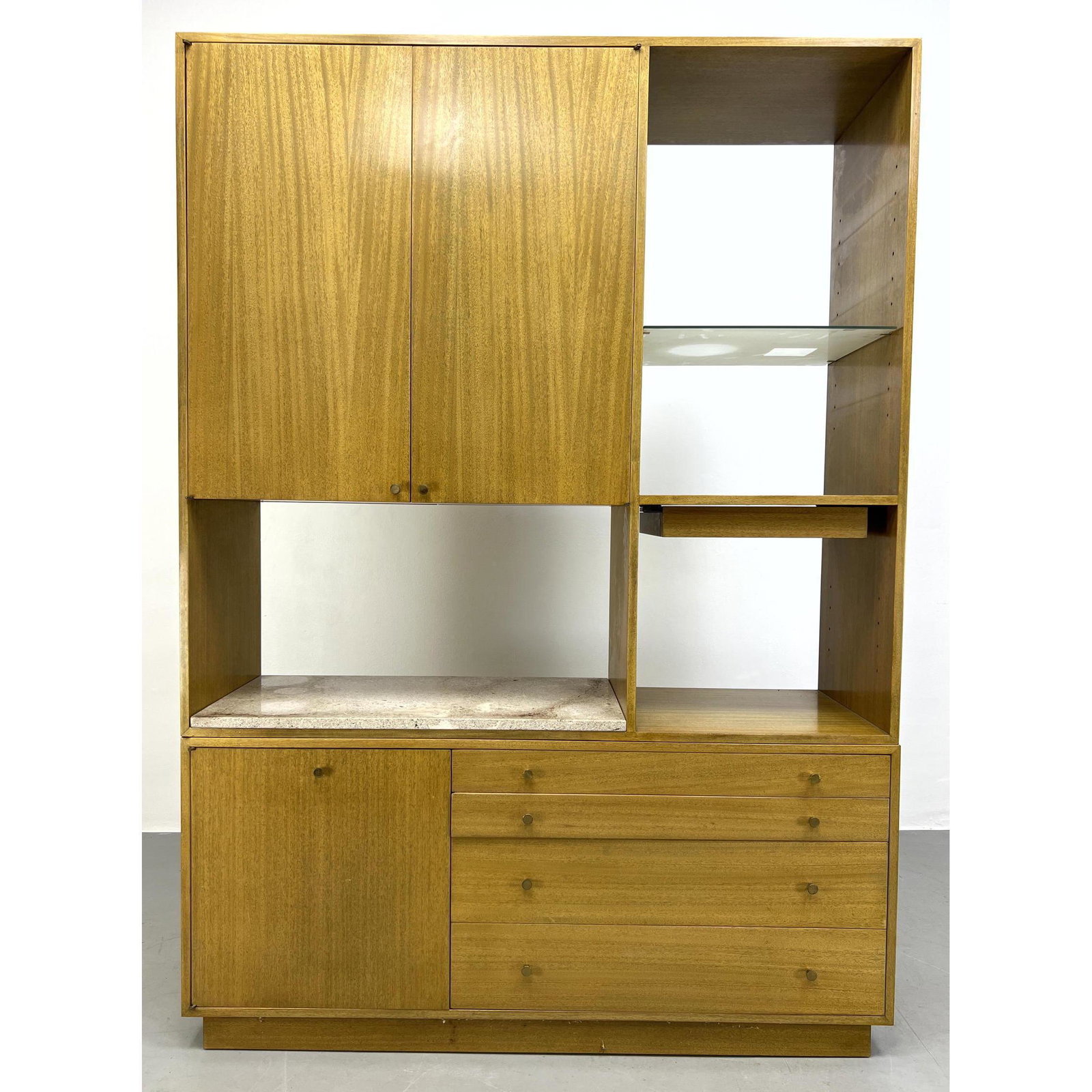 HARVEY PROBBER Large Credenza Storage Cabinet with Marble Top. (1 of 20)