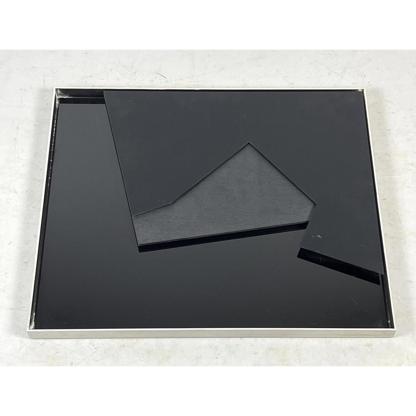 Signed Stephen Edlich multiple. Signed + Numbered. on the side of metal frame. (1 of 10)