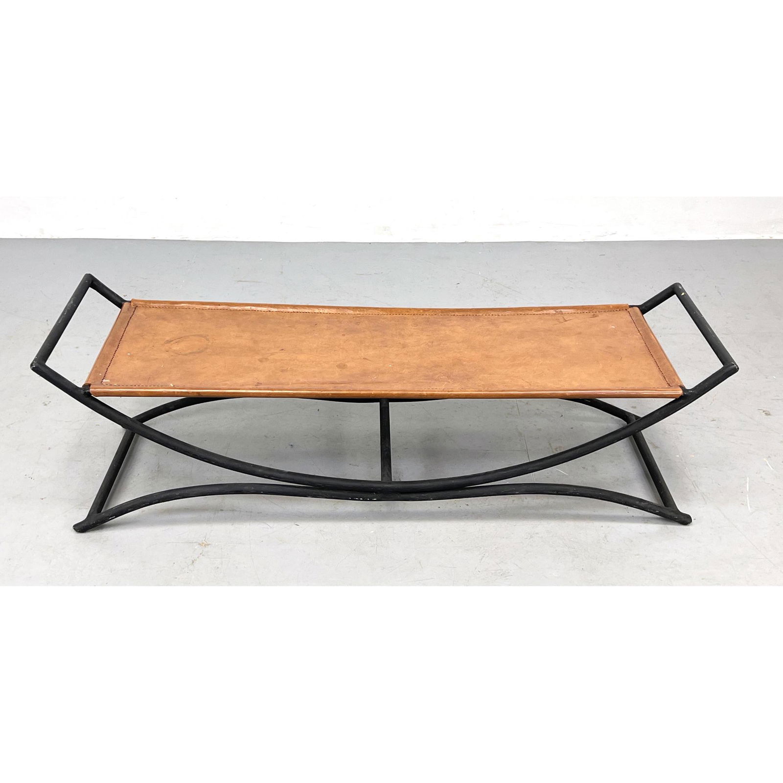 Iron and Leather low bench (1 of 7)