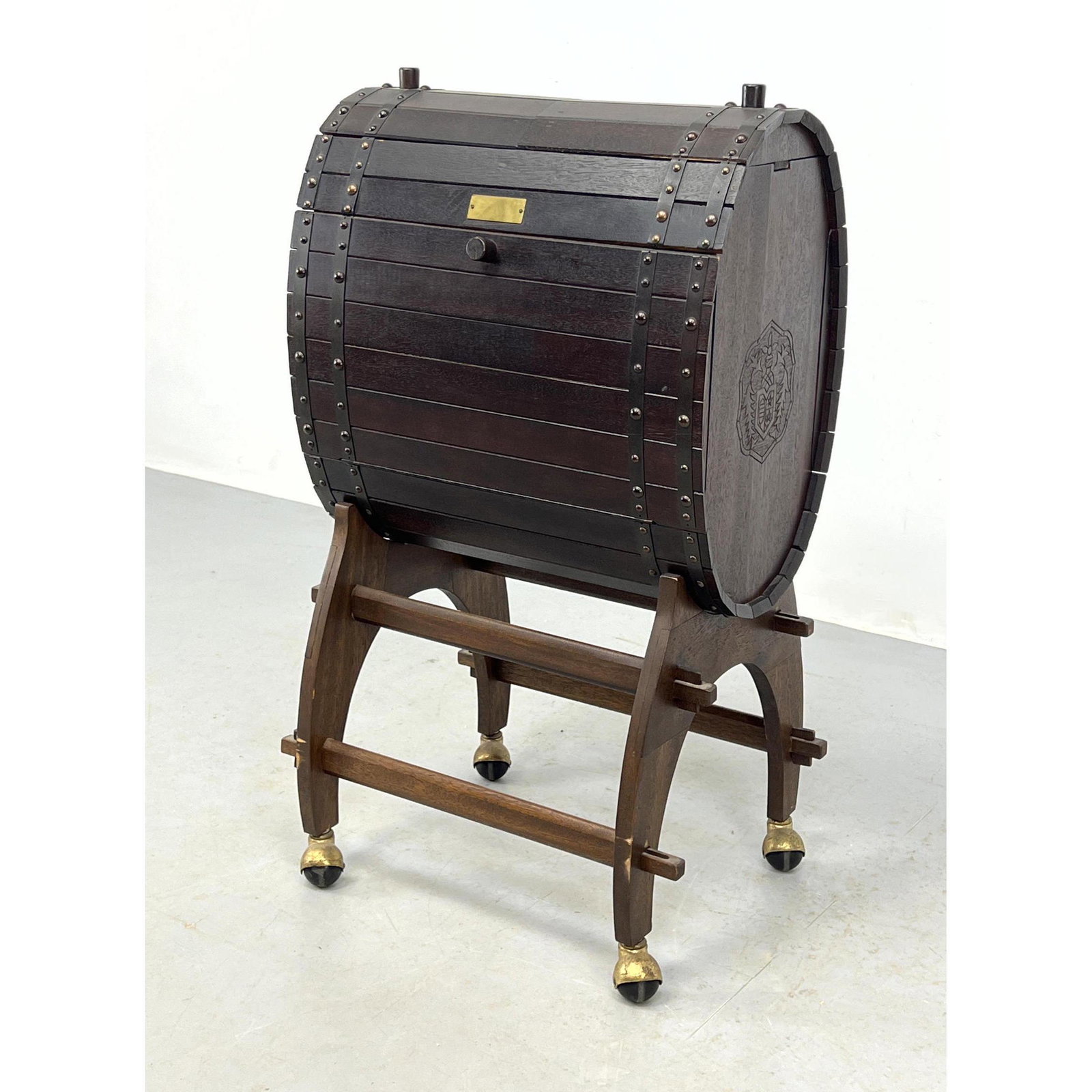 Japanese Barrel Form Bar. Raised on Legs. Makers Mark. (1 of 12)