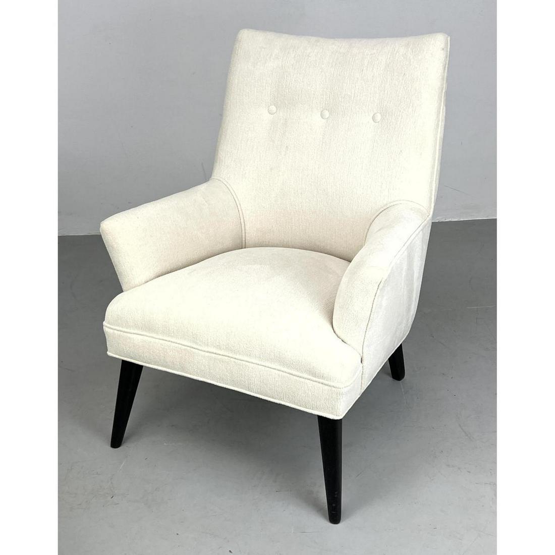 MID CENTURY MODERN Italian Style Chair. ebonized legs. (1 of 10)