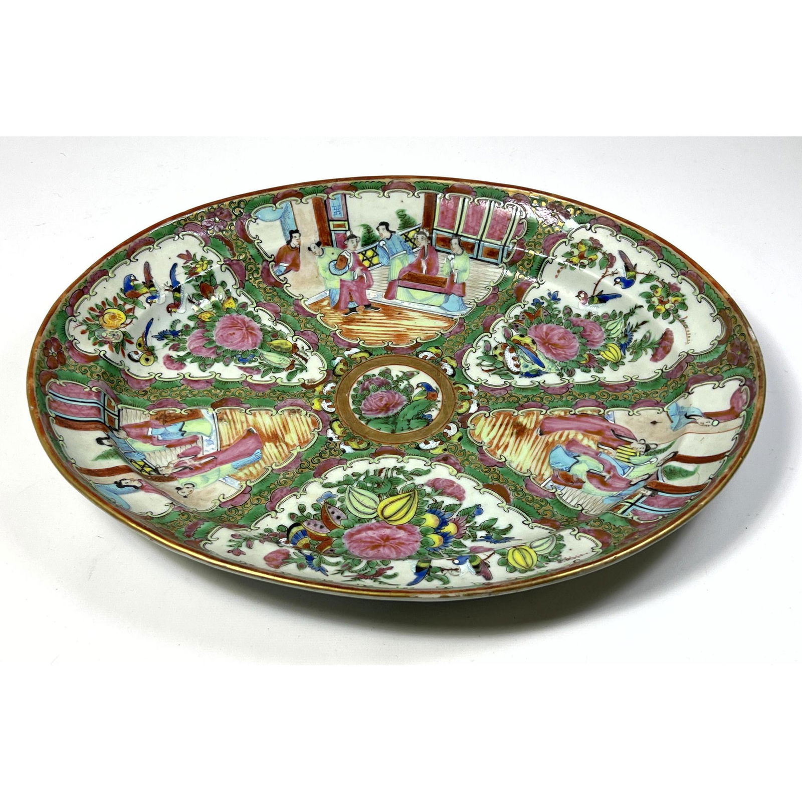Rose medallion oval platter Chinese porcelain (1 of 8)