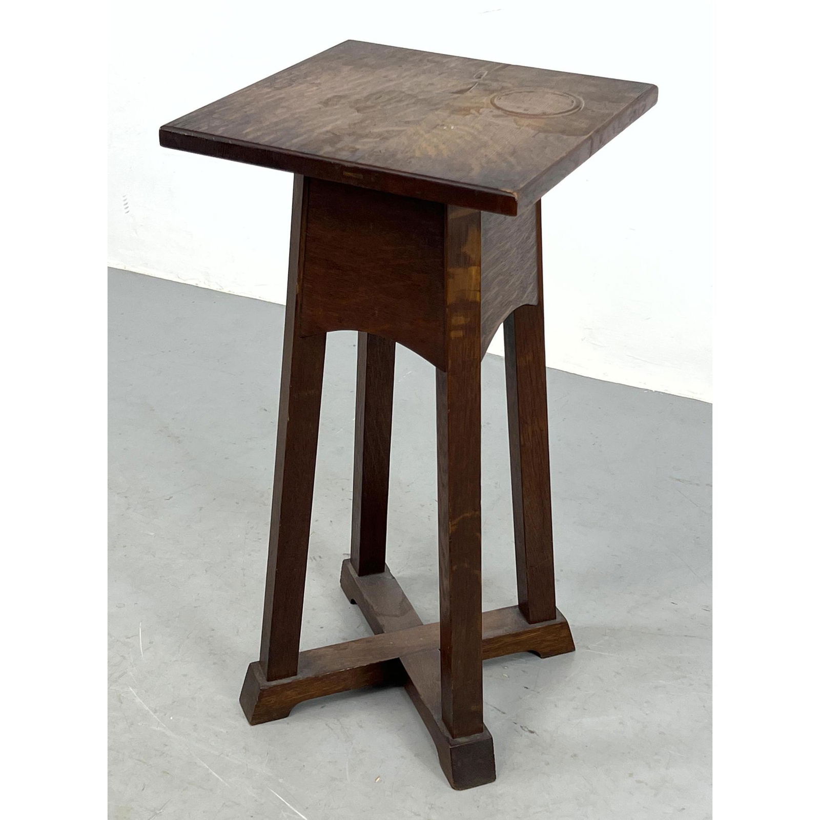QUAINT FURNITURE Oak Arts and Crafts Table Stand. Stickley Mission Fern Stand. Metal  Tag. (1 of 10)