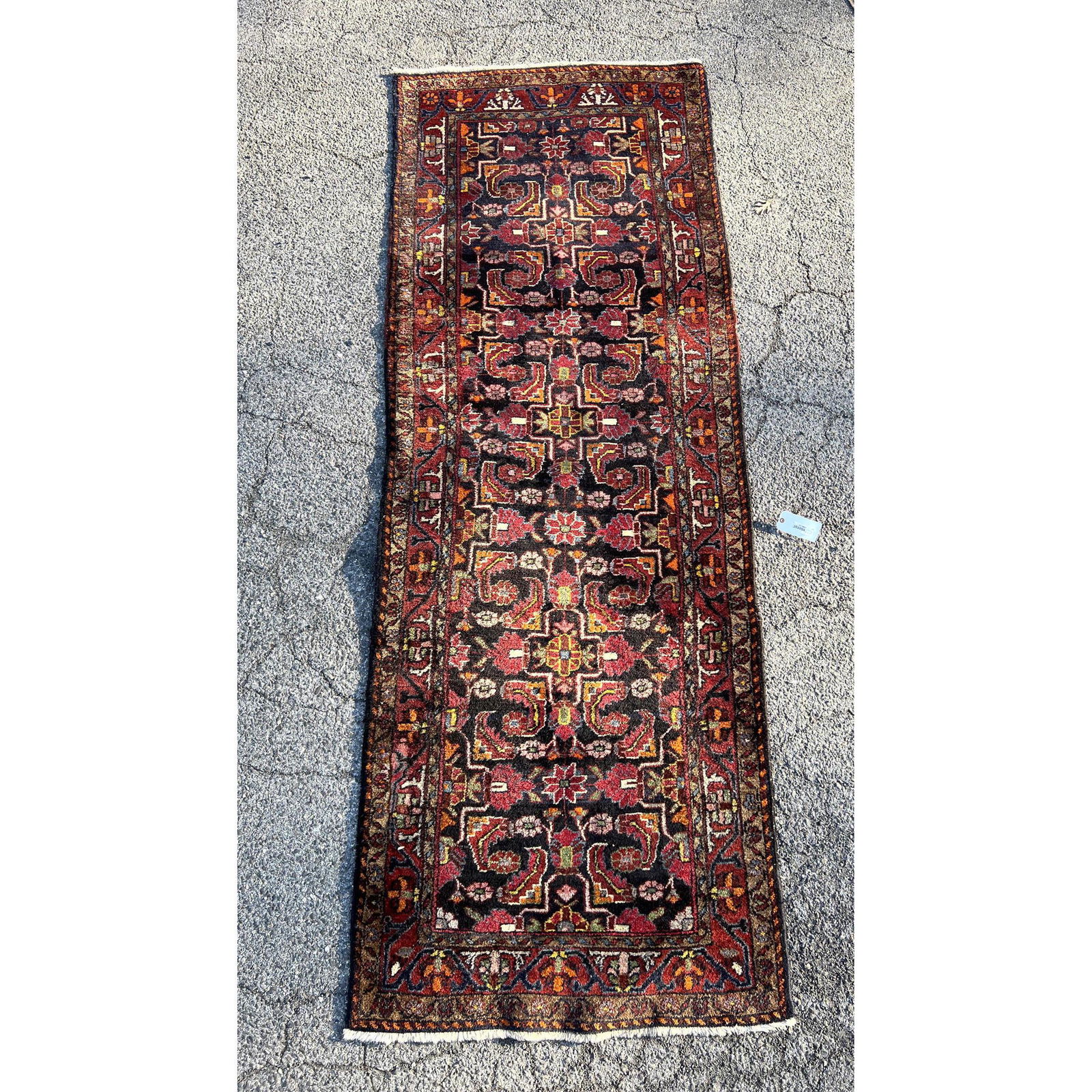 10' x 3'6 Handmade Oriental Carpet Rug. Ferahan. (1 of 9)