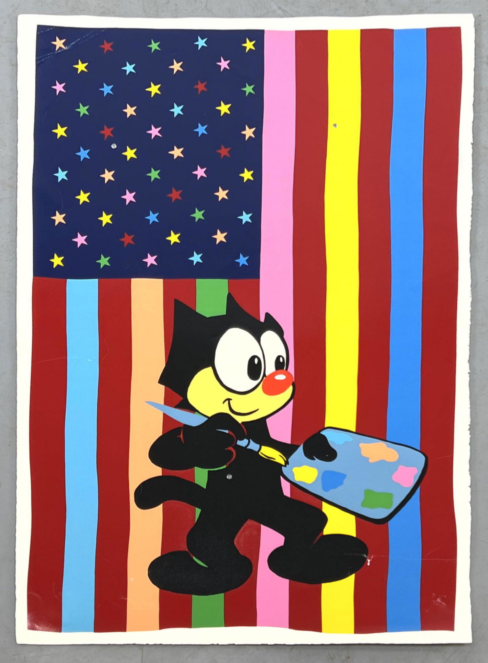 ロニー·カトローン　ronnie cutrone 版画　FelixTheCat ロニー·カトローンronnie cutrone 版画FelixTheCat