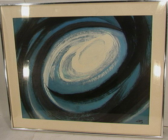 EMLEN ETTING Oil Painting on Board. Framed Under: EMLEN ETTING Oil Painting on Board. Framed Under Glass. NIGHT MUSIC Image size Dimensions: H: 18 inches: W: 23 inches Condition: Very good condition not examined out of frame. US Shipping charge: $50