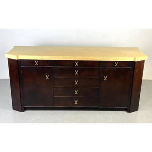 Paul Frankl Cork Top Sideboard Buffet Cabinet, Large Ð Johnson Furniture: Paul Frankl Cork Top Sideboard Buffet Cabinet, Large Ð Johnson Furniture Dimensions: H: 32 inches: W: 72 inches: D: 21 inches --- Delivery Offer: Uniques offers curbside delivery to NYC, Manhattan, C