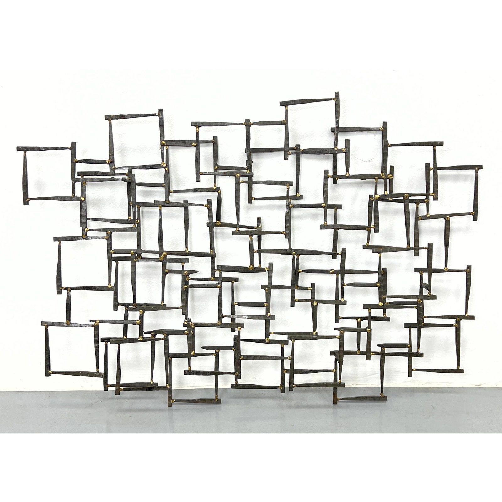 Brutalist Cut Nail wall sculpture (1 of 5)