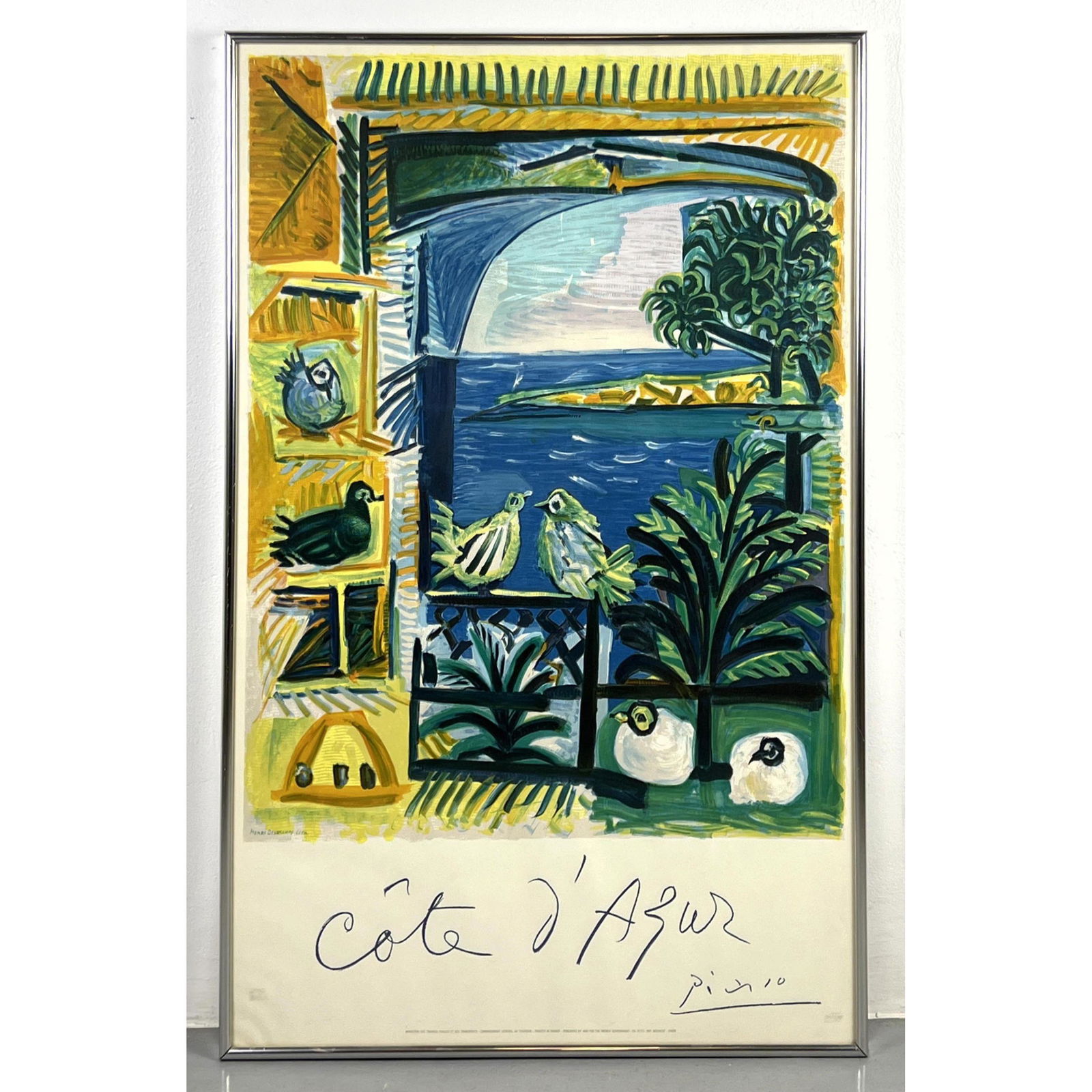 Pablo Picasso Cote d'Azur 1962 Lithograph from the edition of 15000 printed by Imprimerie Mourlot. P (1 of 10)