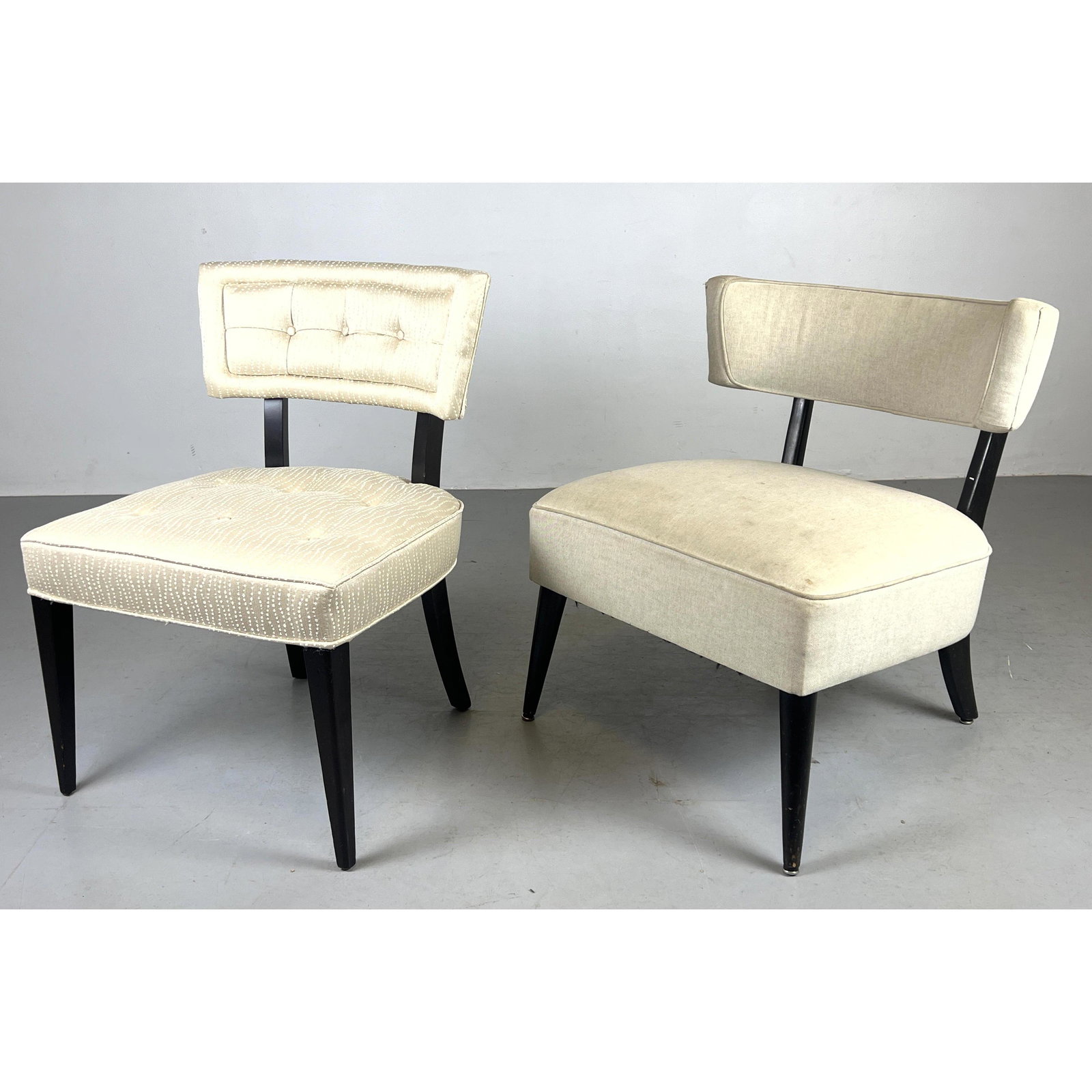2 Billy Haines style chairs. black Lacquer Frames. (1 of 13)