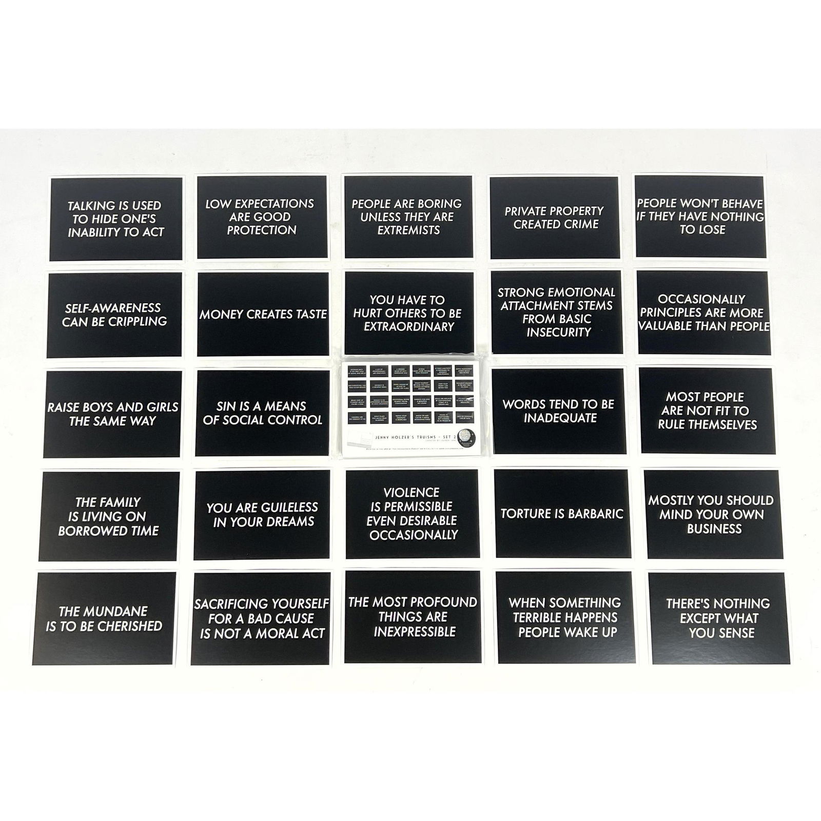 Jenny Holzer's Truisms Postcards set 1 and 2 (1 of 8)
