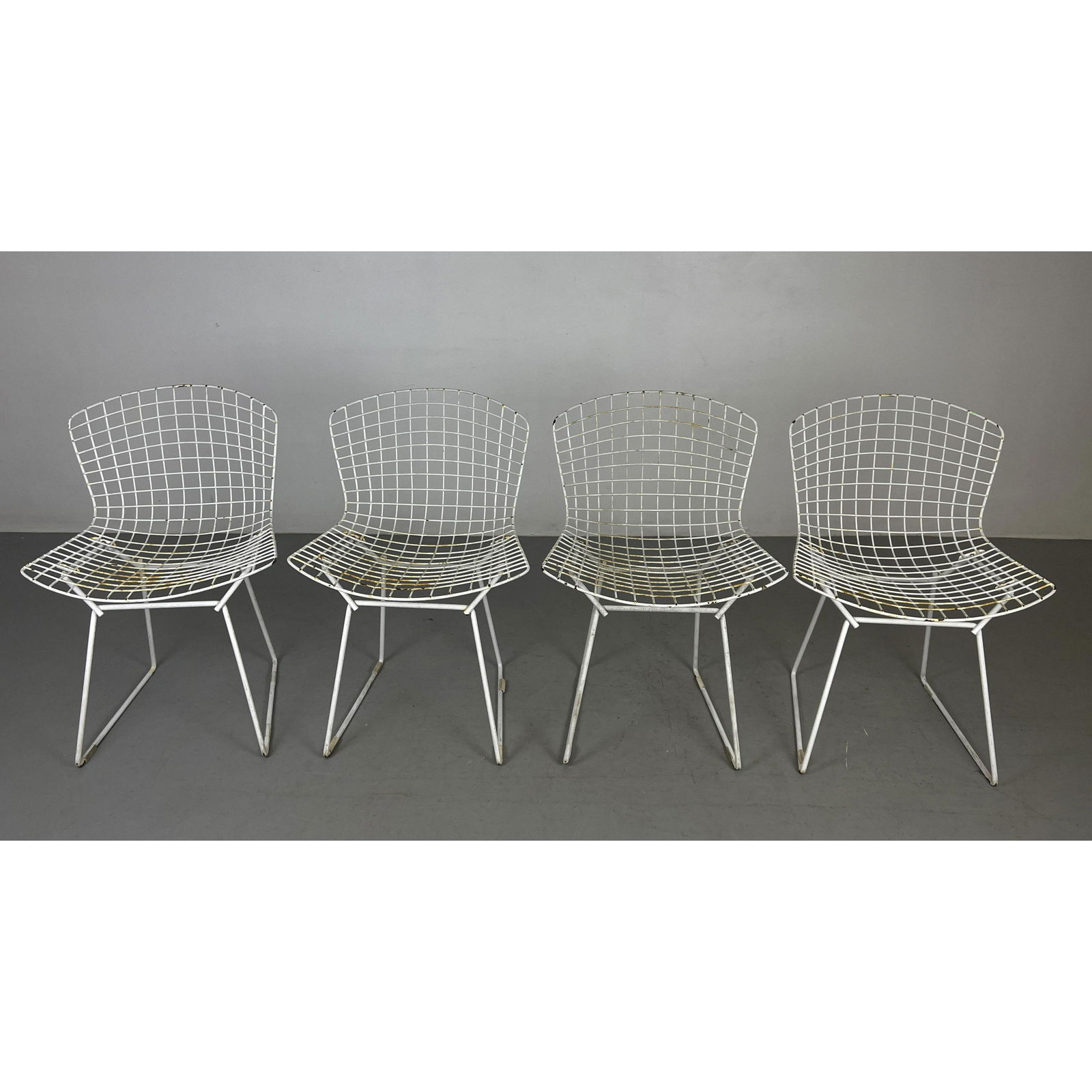 Set 4 Harry Bertoia Wire Side Chairs. (1 of 12)