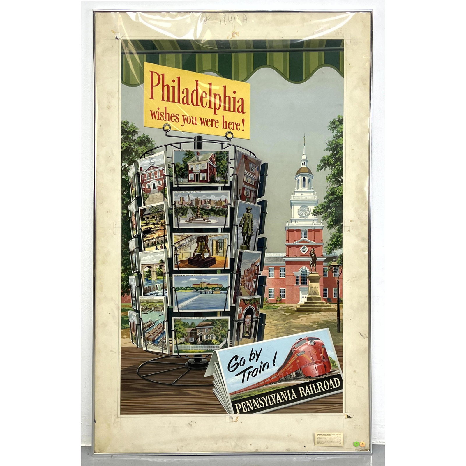 Original Painting for Advertising Poster. Philadelphia, Penna. "Philadelphia wishes you were here" I (1 of 20)