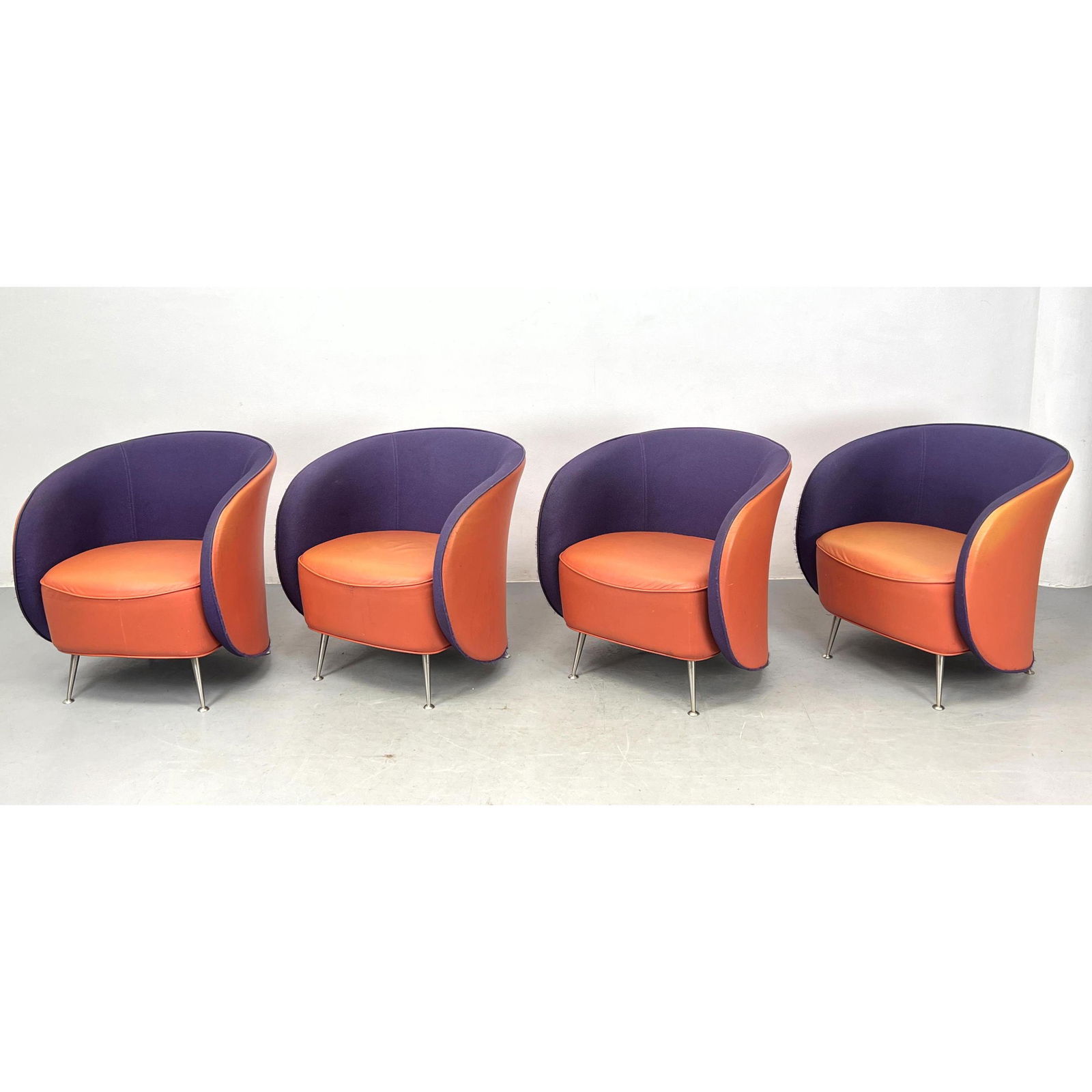 Set 4 Giulio Marelli made in Italy Lounge chairs (1 of 15)