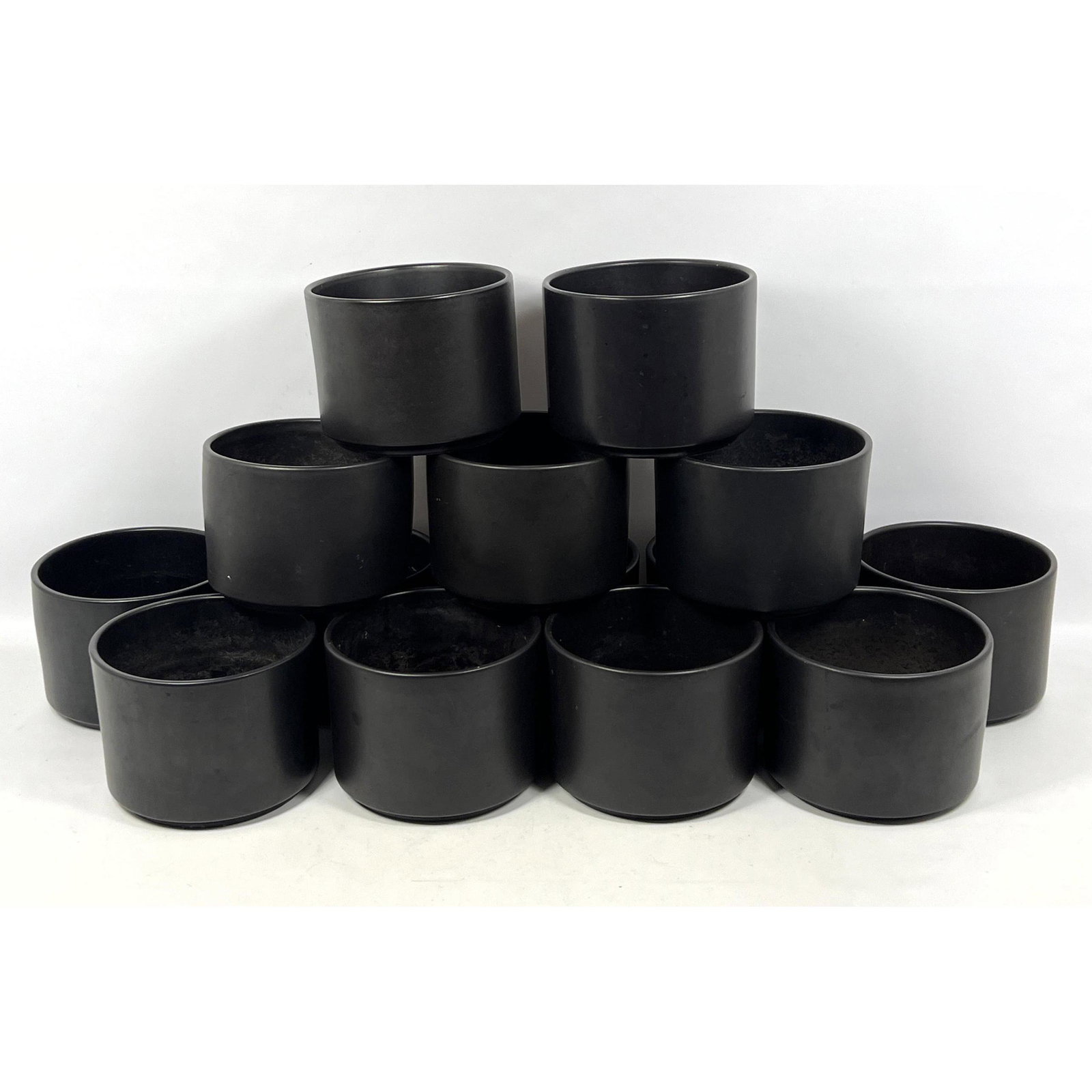 14 Gainey Architectural Pottery Planters Pots Espresso Glaze Ceramic (1 of 11)