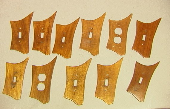 11pcs Phil Powell Style Switch Plates. 9 Light s: 11pcs Phil Powell Style Switch Plates. 9 Light switch plates and 2 outlet plates.-- Dimensions: H: 7 inches: W: 3.5 inches ---