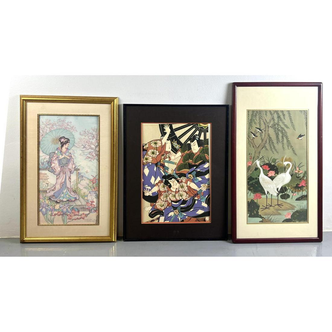 3pc Asian Prints. Marty Noble, Kazuro Tozuka, and Samurai  etc. (1 of 16)