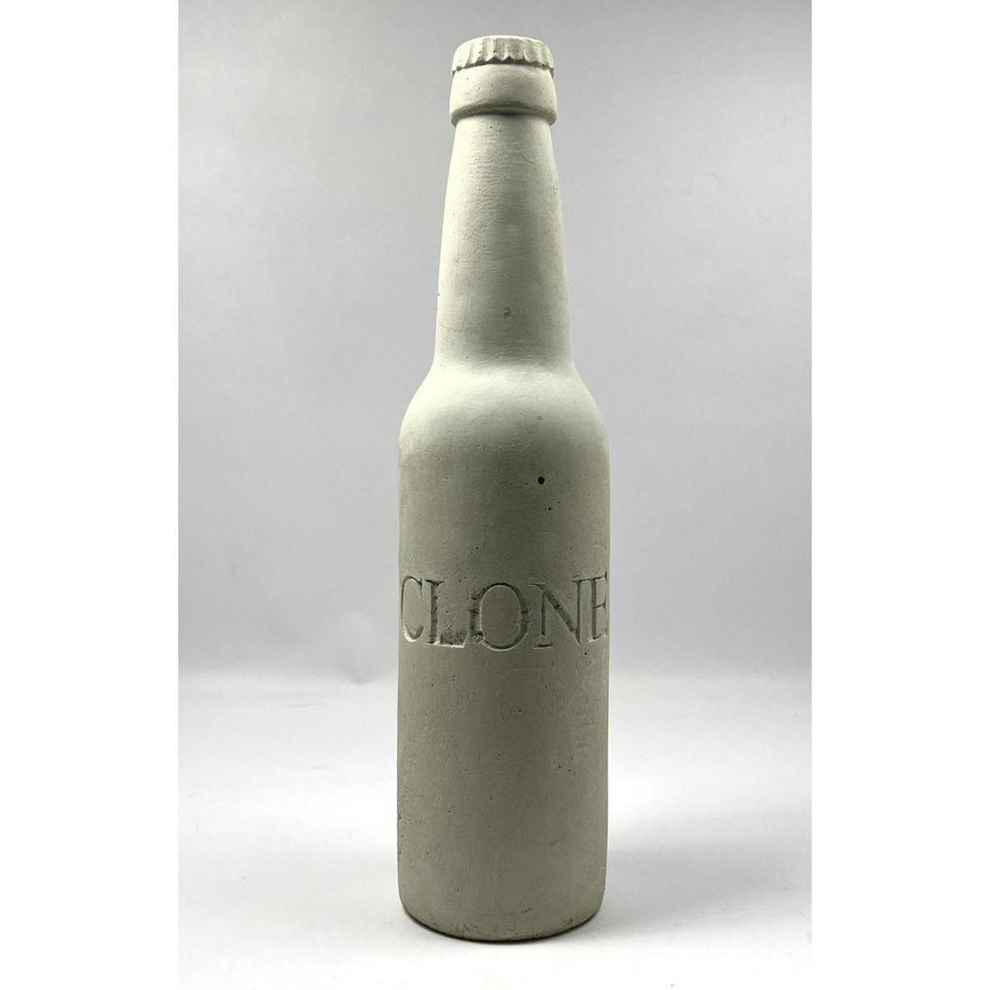 Cast Composite Stone Post Modern Bottle Sculpture Artist Signed (1 of 6)