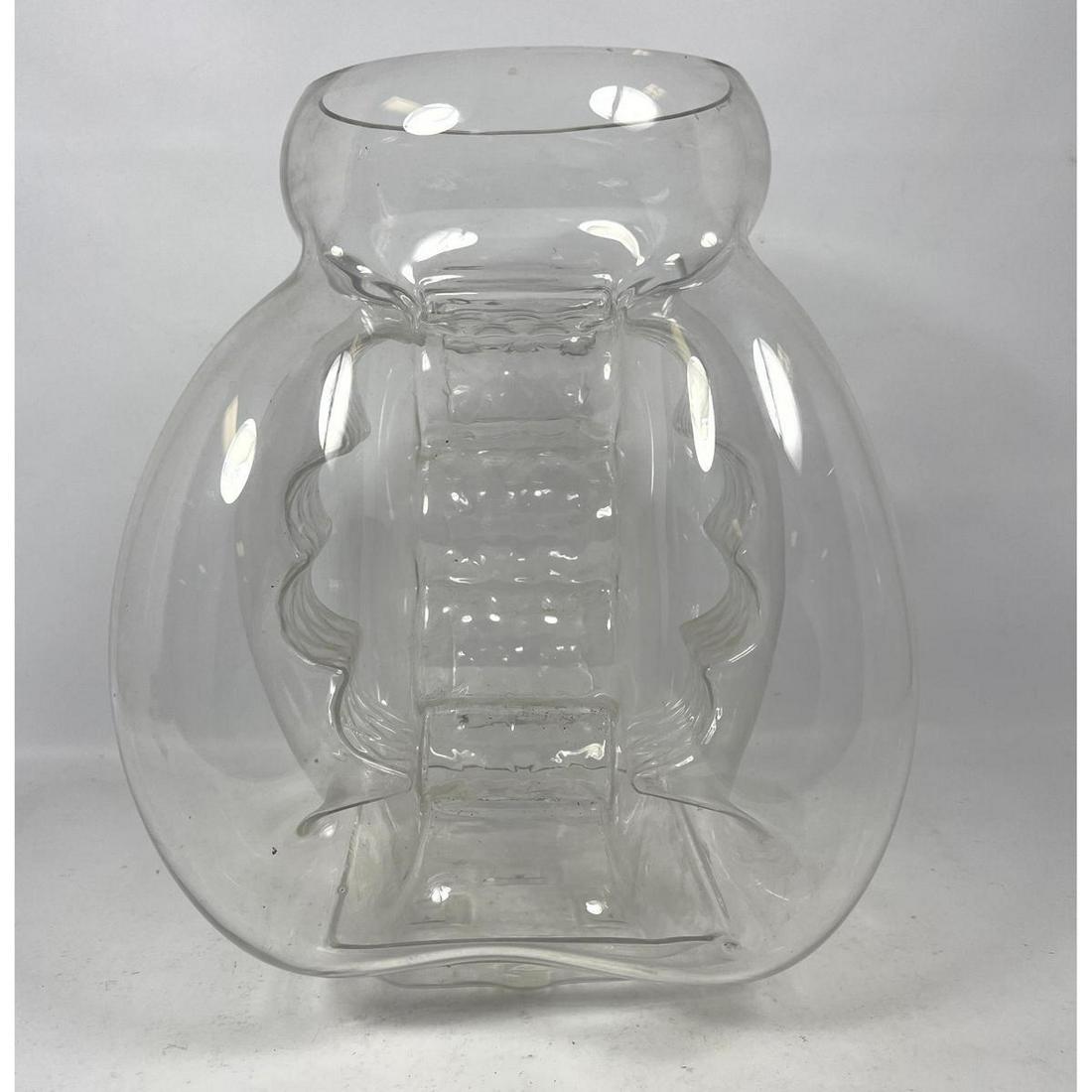 Extra Large Vetri Italian Murano Art Glass Vase.  Deep relief mold. (1 of 10)