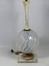 Murano Glass and Marble Table Lamp. Opalescent.