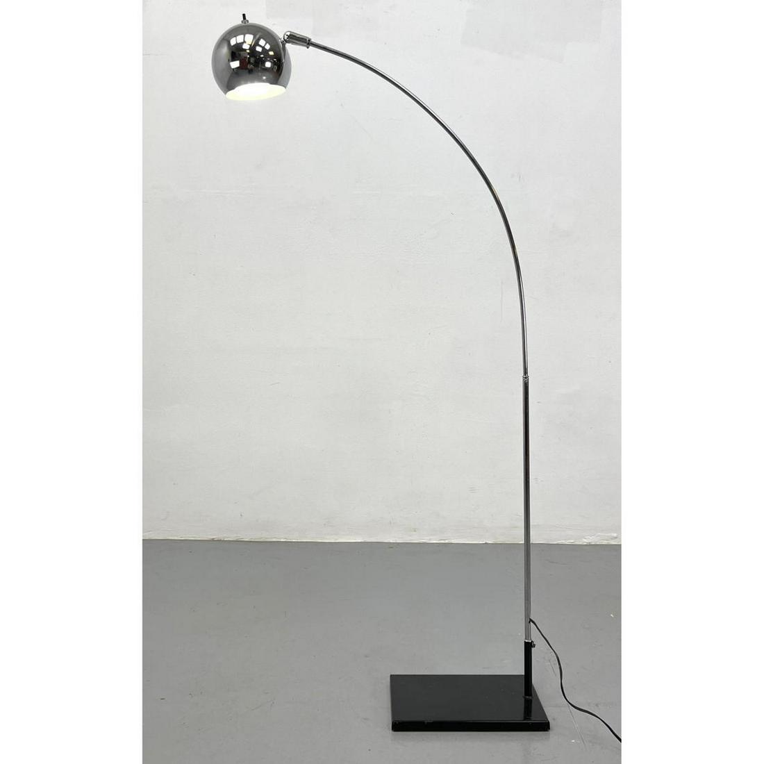 Sonneman Style Arched Top Chrome Floor Lamp. Adjustable. (1 of 10)
