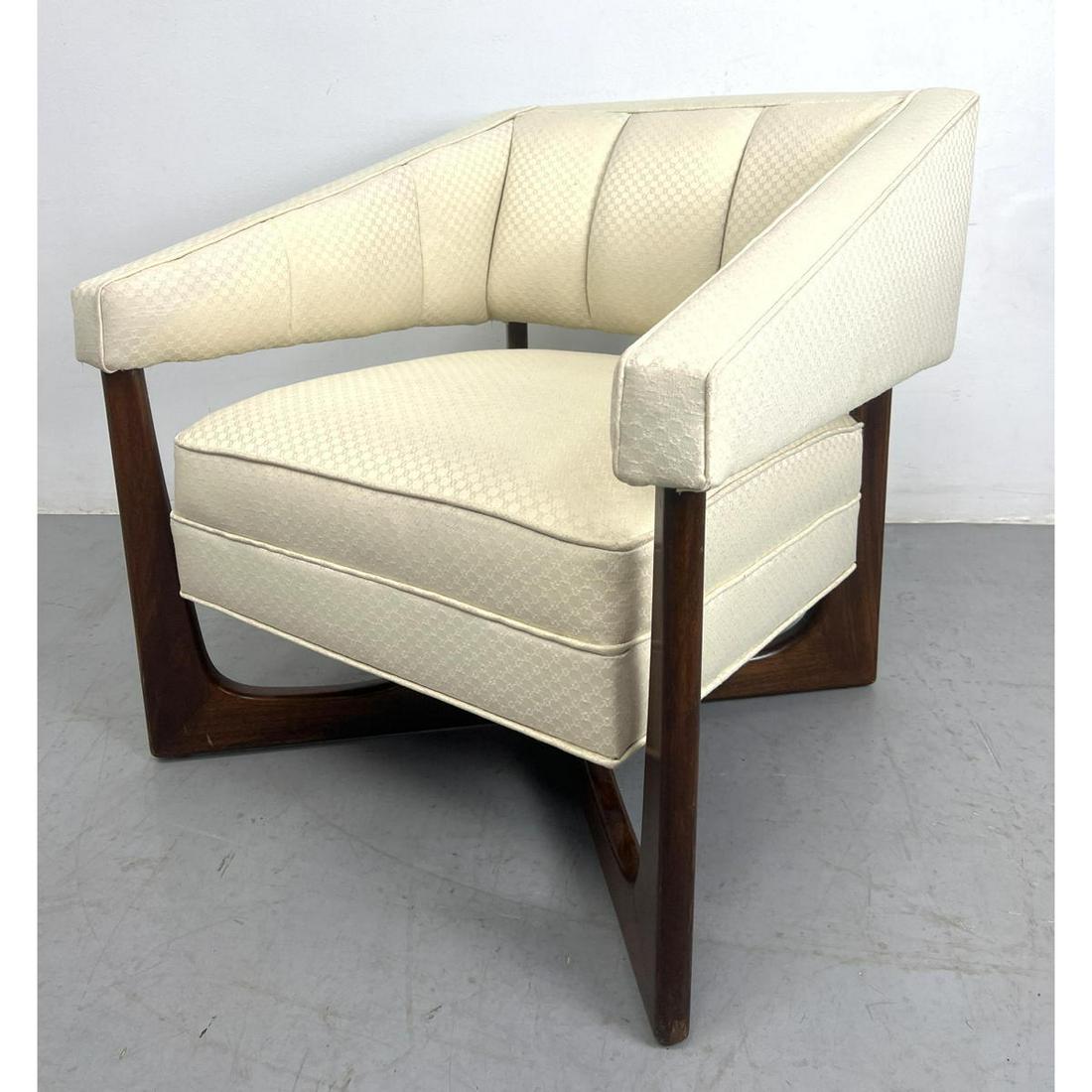 Adrian Pearsall Style Cube Lunge Chair with X base and angled top.: Adrian Pearsall Style Cube Lunge Chair with X base and angled top. Dimensions: H: 28 inches: W: 28 inches: D: 28 inches - Seat Height: 16 inches ---