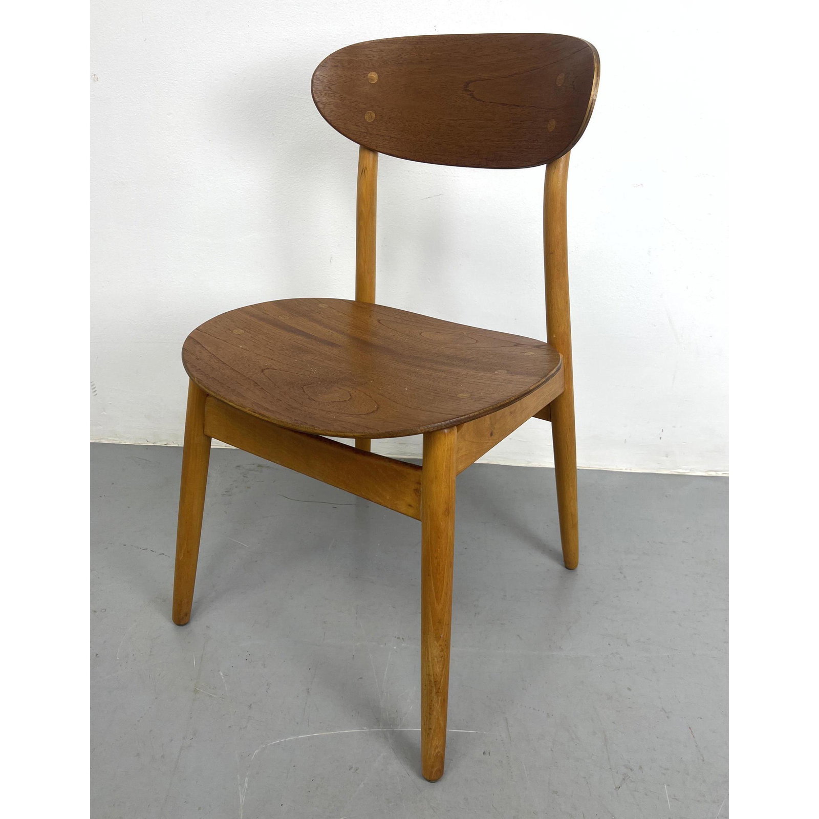 Danish Modern Bentwood Teak Beech Frame Chair. Wegner style.: Danish Modern Bentwood Teak Beech Frame Chair. Wegner style. Dimensions: H: 32 inches: W: 16 inches: D: 18 inches - Seat Height: 17 inches ---