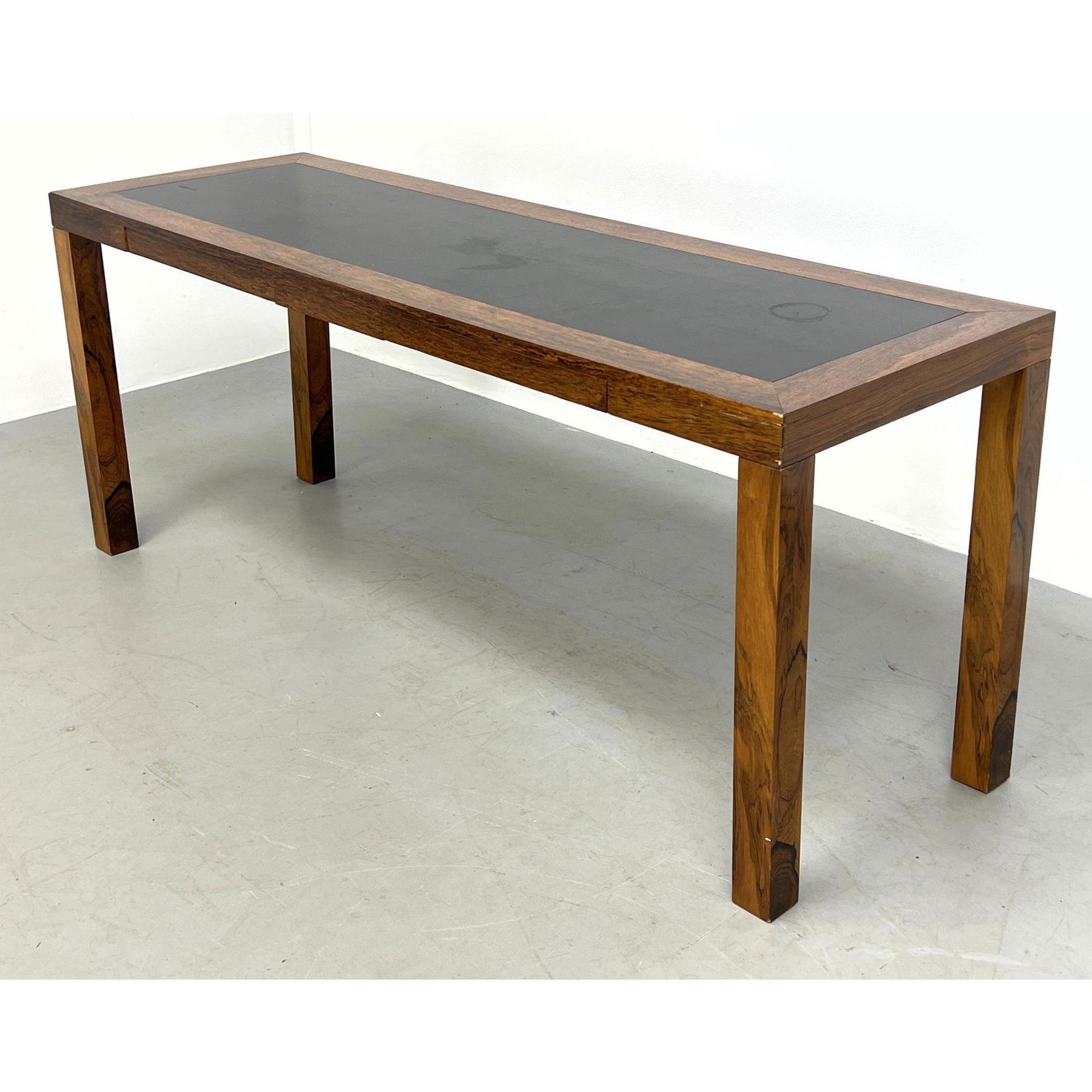 CENTRUM MOBLER Danish Modern Rosewood Console Table. Black Laminate Top. (1 of 16)