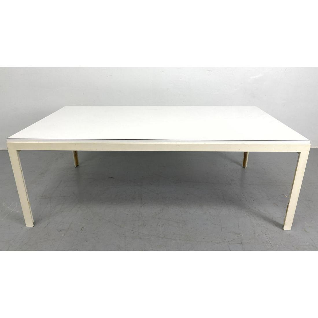 George Nelson KNOLL  Steel Frame Coffee Table. White laminate top. (1 of 7)