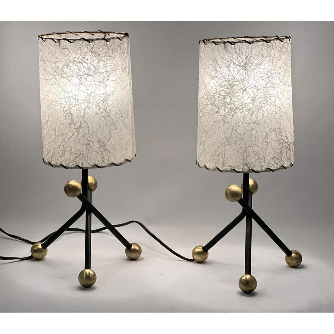 Pair of 50s Mid Century Modern Frederic Weinberg Style Atomic Lamps (1 of 10)