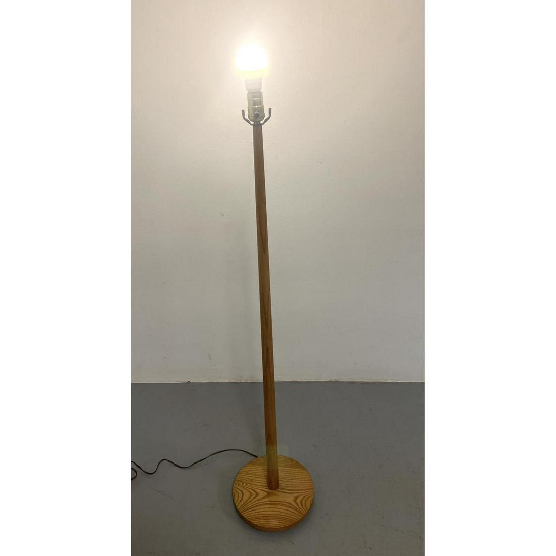 Mid Century Modern Oak Tapered Floor Lamp (1 of 6)