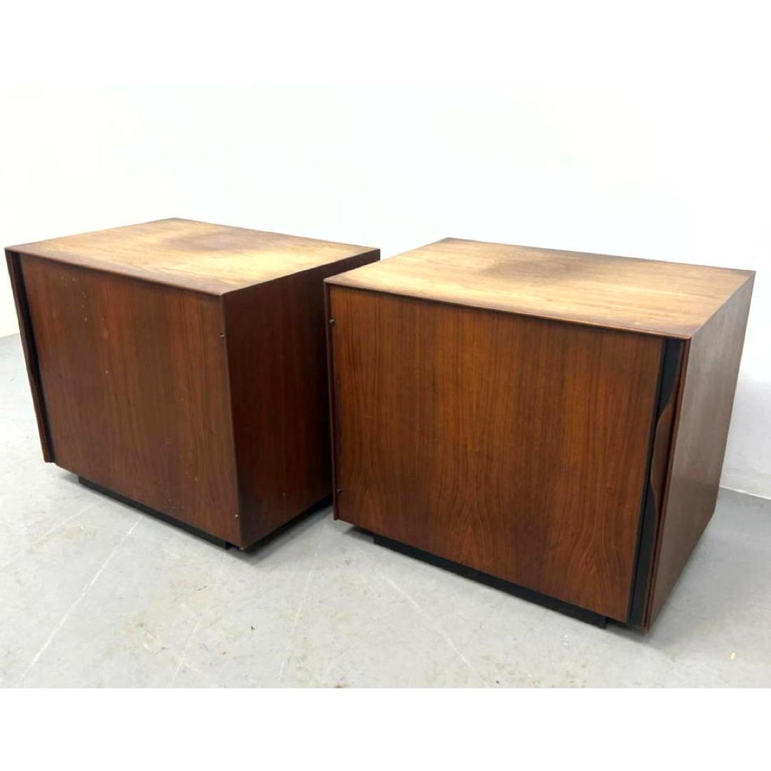 Pair John Kapel for Glenn of California Side Table Night Stands.: Pair John Kapel for Glenn of California Side Table Night Stands. --- We offer curbside delivery to NYC, Manhattan, Close Brooklyn, Hoboken about a week after the last auction day at reasonable rates (