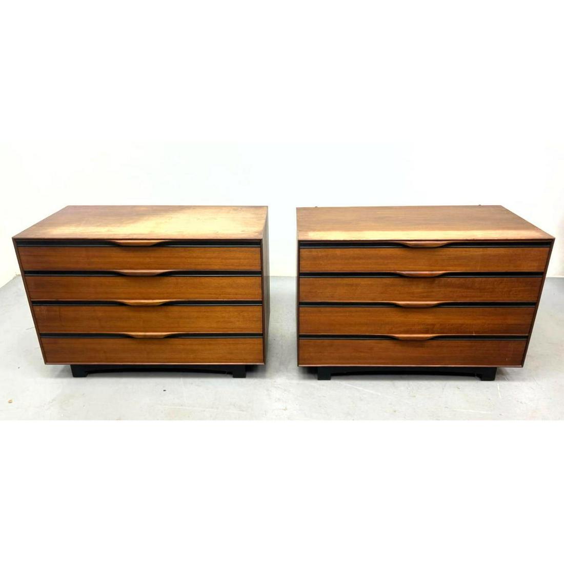 Pair John Kapel for Glenn of California Chest Dressers.: Pair John Kapel for Glenn of California Chest Dressers. Dimensions: H: 30 inches: W: 42 inches: D: 20 inches --- We offer curbside delivery to NYC, Manhattan, Close Brooklyn, Hoboken about a week afte