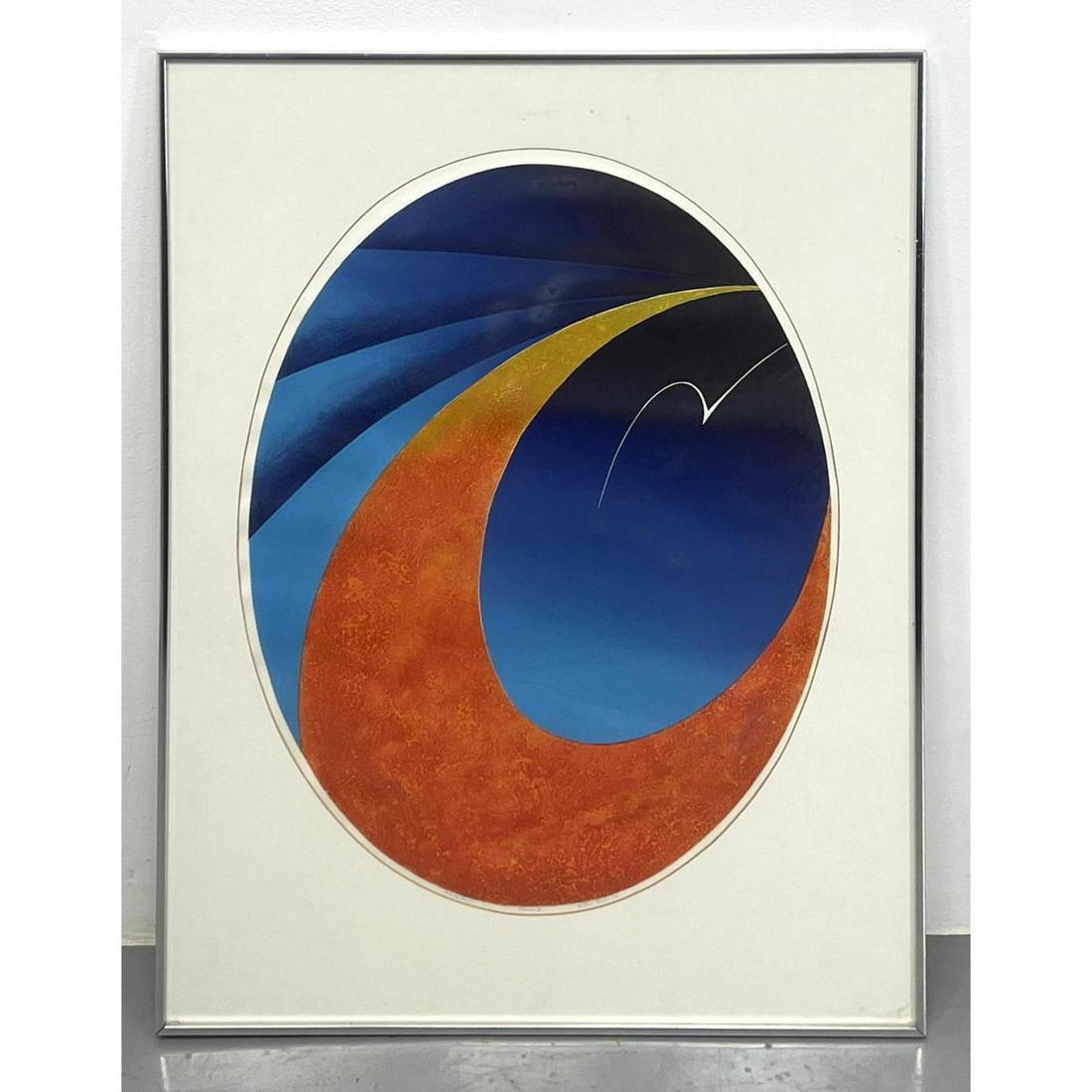 BEATRICE BERLIN Abstract Modernist Print. "Cosmos I". Artist's Proof. Pencil Signed. (1 of 5)