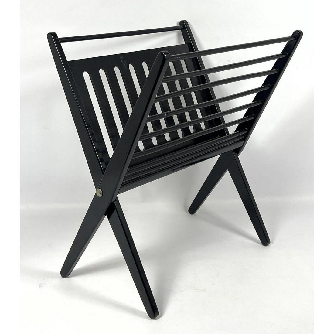 Cees Braakman Magazine Rack by Pastoe Black: Cees Braakman Magazine Rack by Pastoe Black Dimensions: H: 20 inches: W: 16 inches: D: 12.5 inches --- US Packing and Shipping charge: In house shipping available. Will be calculated once destination