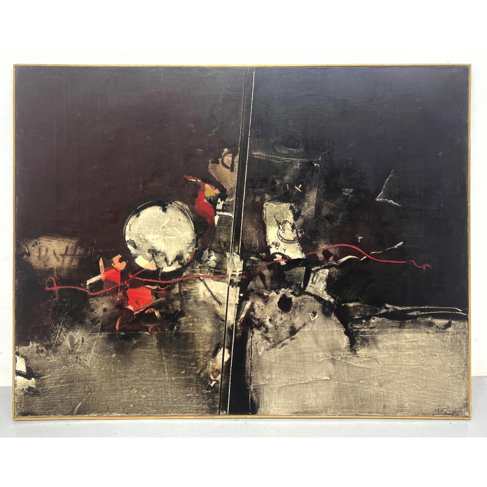 JANNIS SPYROPOULOS Painting on Canvas. YIANNIS Prothessis L.  Signed. (1 of 7)