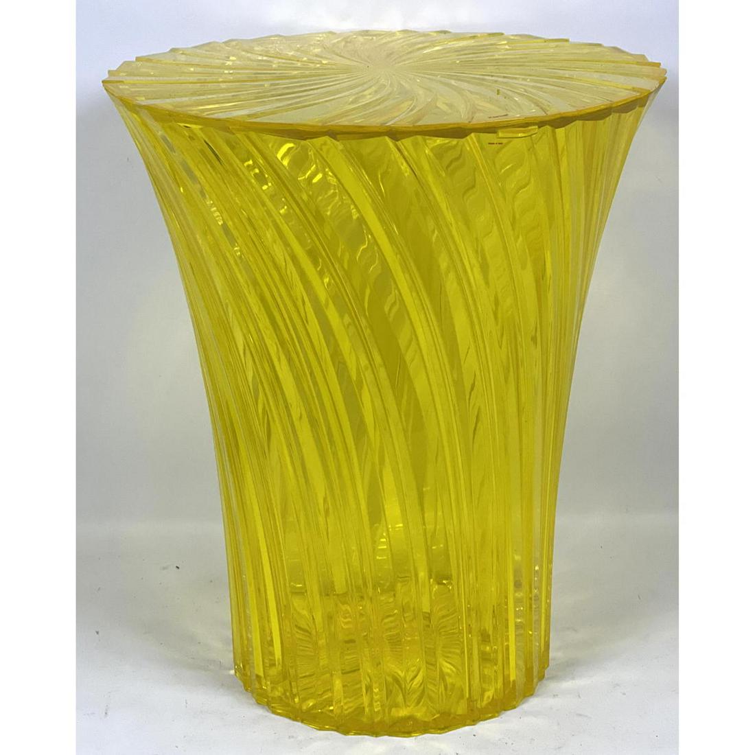 KARTELL Sparkle Stool Tokujin Yoshioka yellow. Signed.: KARTELL Sparkle Stool Tokujin Yoshioka yellow. Signed. Dimensions: H: 17.5 inches: W: 15 inches: D: 8 inches --- US Packing and Shipping charge: In house shipping available. Will be calculated once de