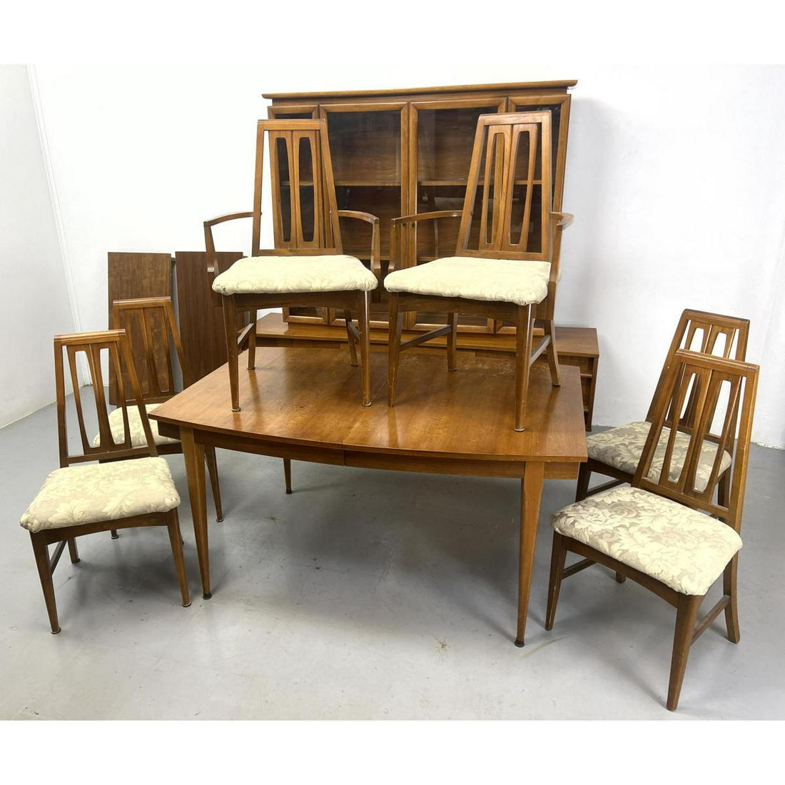 8 pc American Modern Dining Set.  2 Part China, Table and 6 Chairs. (1 of 20)