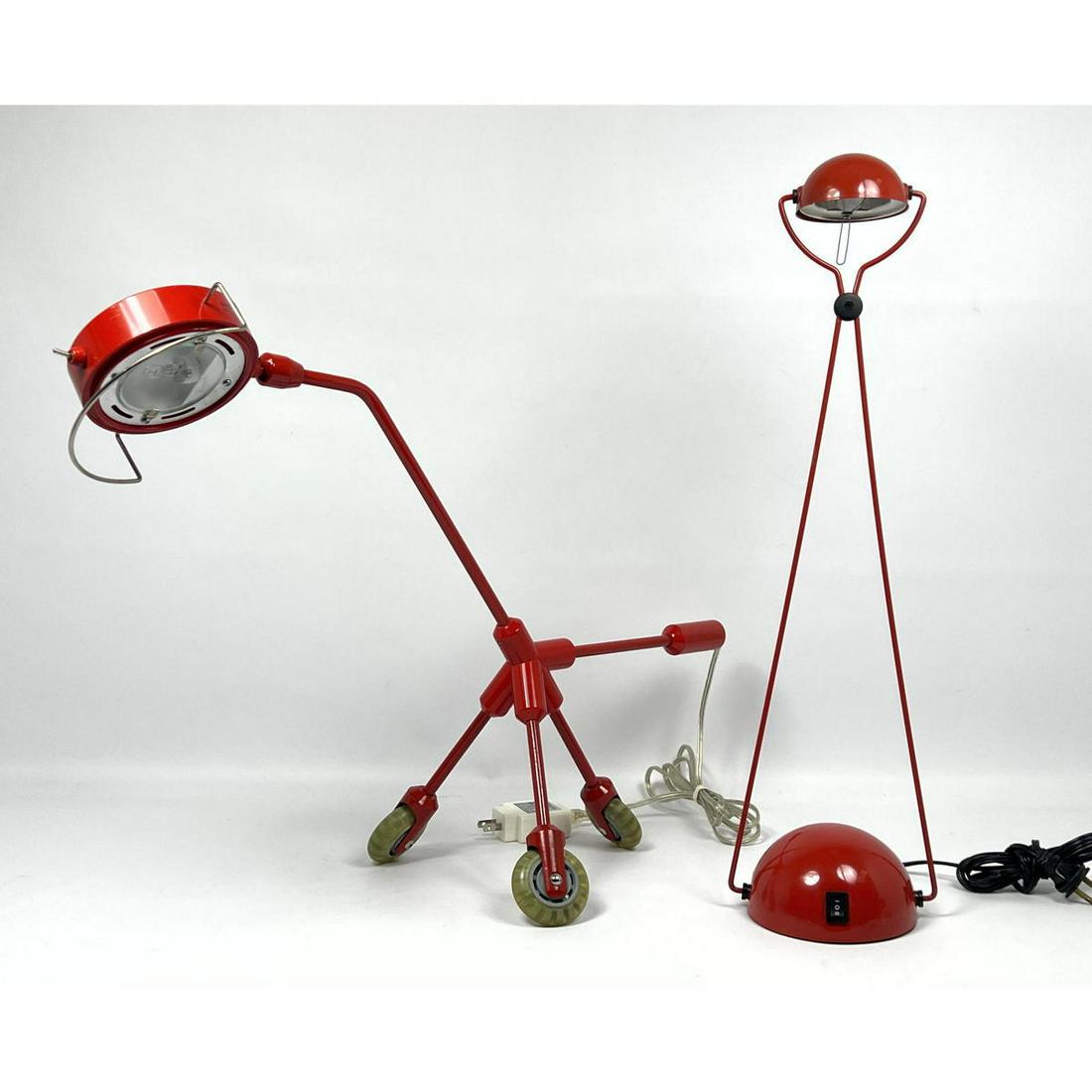 Post Modern Modernist Ikea Red Table Lamps (1 of 13)
